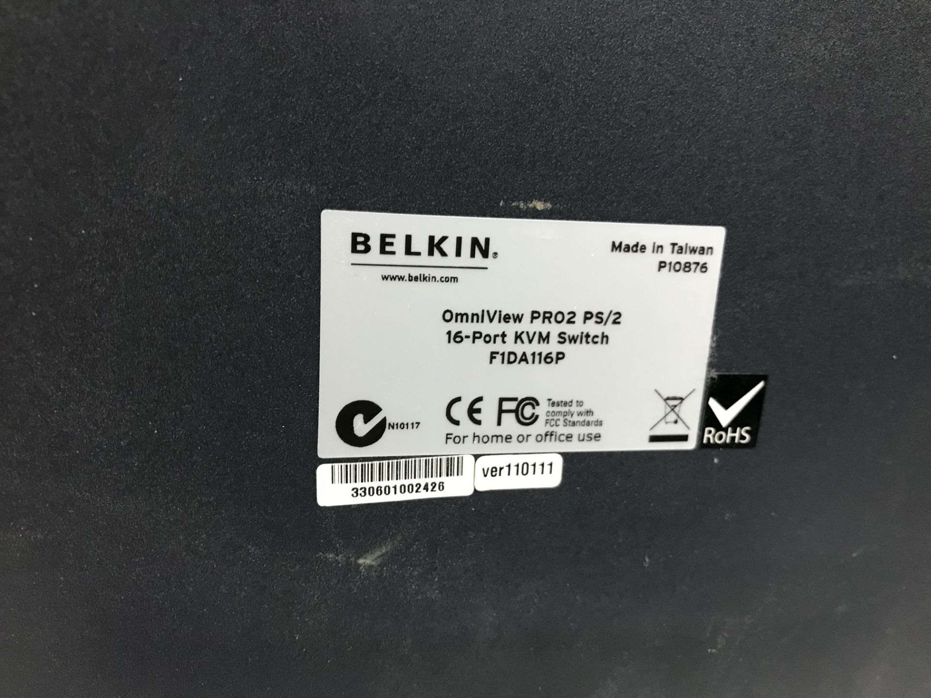 Belkin Omniview PR02 PS/2 16-Port KVM Switch - Image 3 of 3