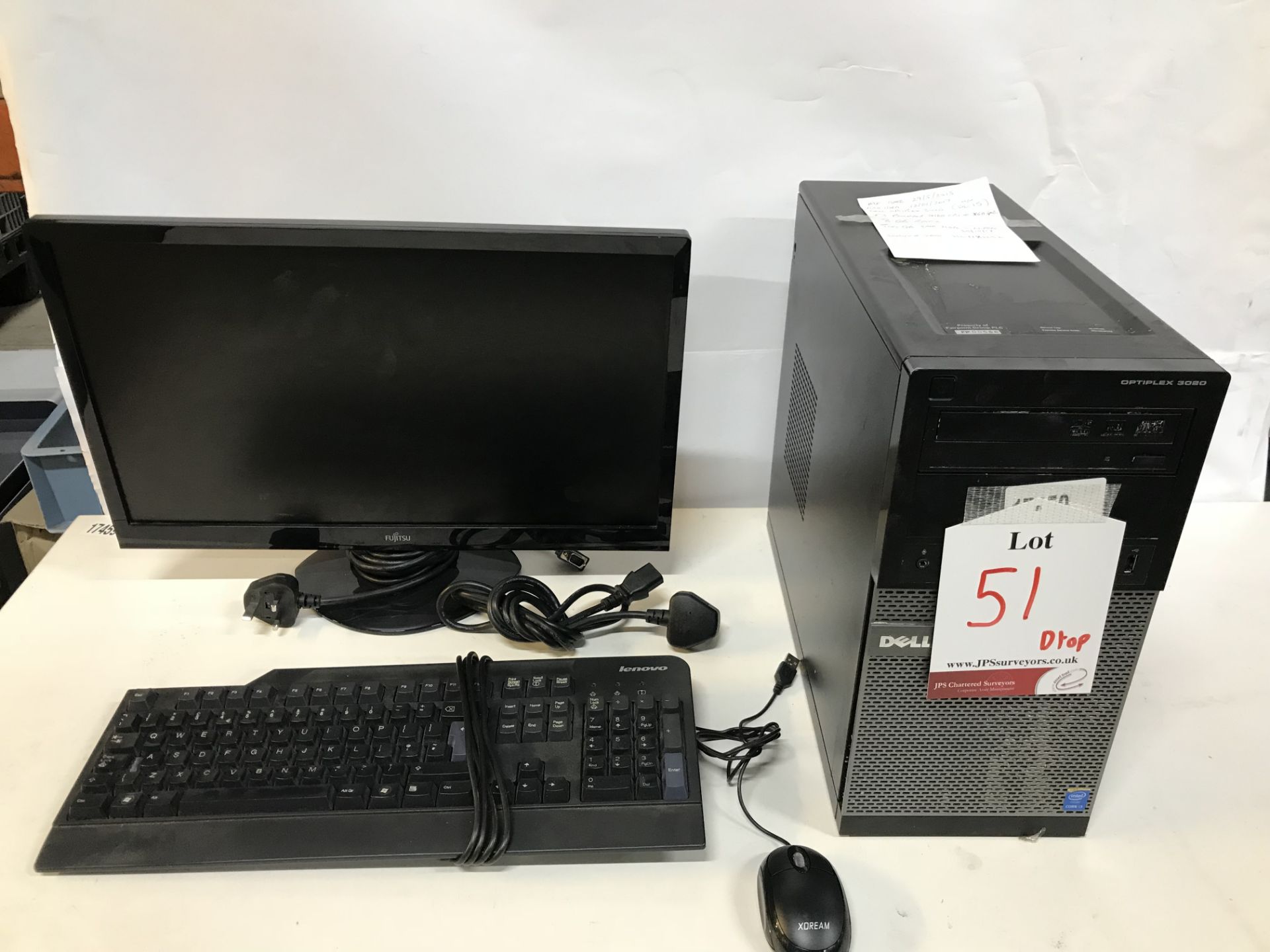 Dell Optiplex 3020 Desktop Computer w/ Monitor, Keyboard & Mouse