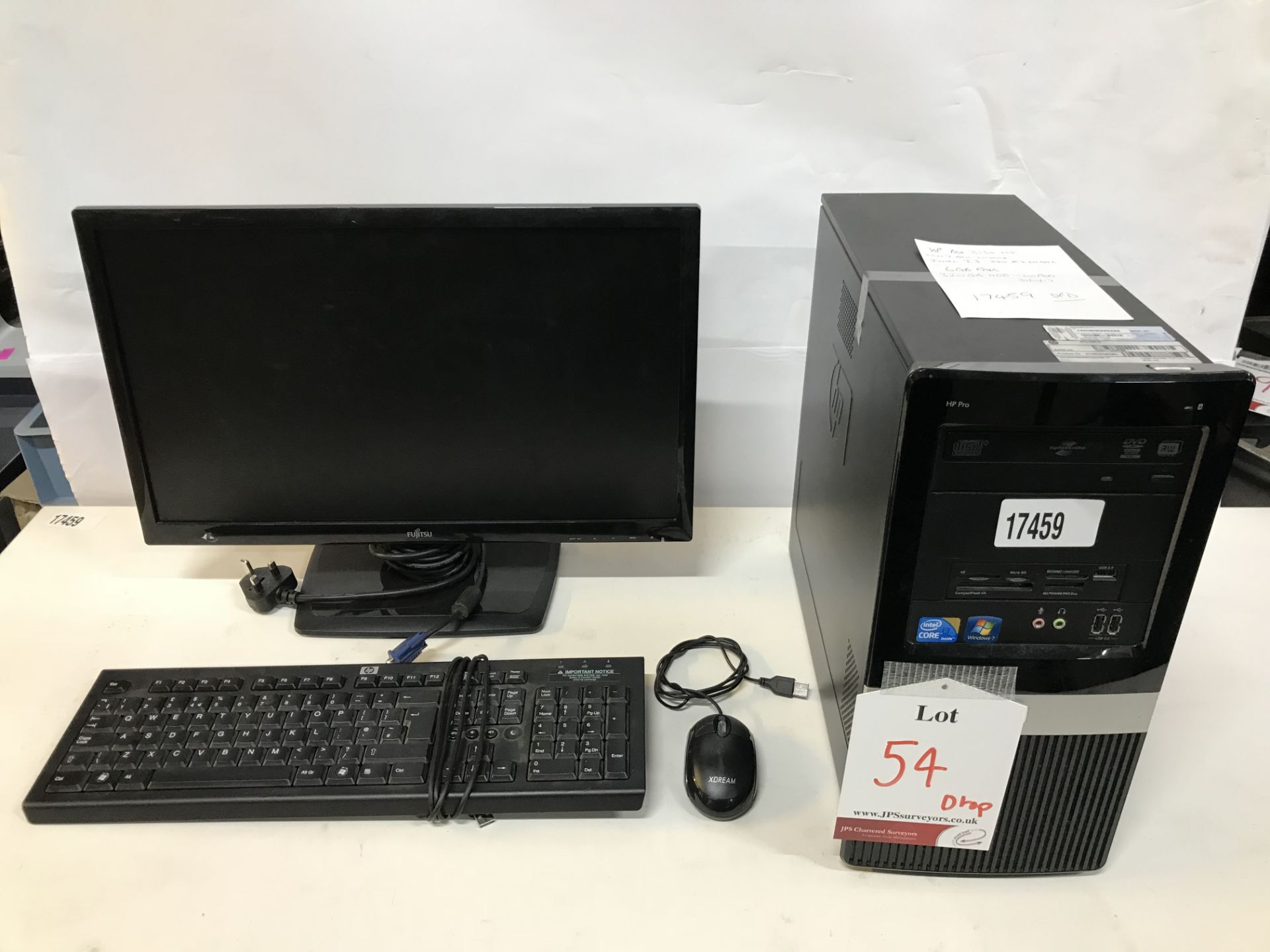 HP Pro 3130 Desktop Computer w/ Monitro, Keyboard & Mouse
