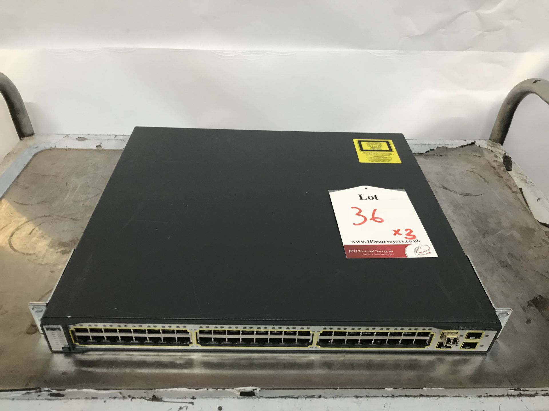 3 x Cisco Catalyst 3750G Ethernet Switches