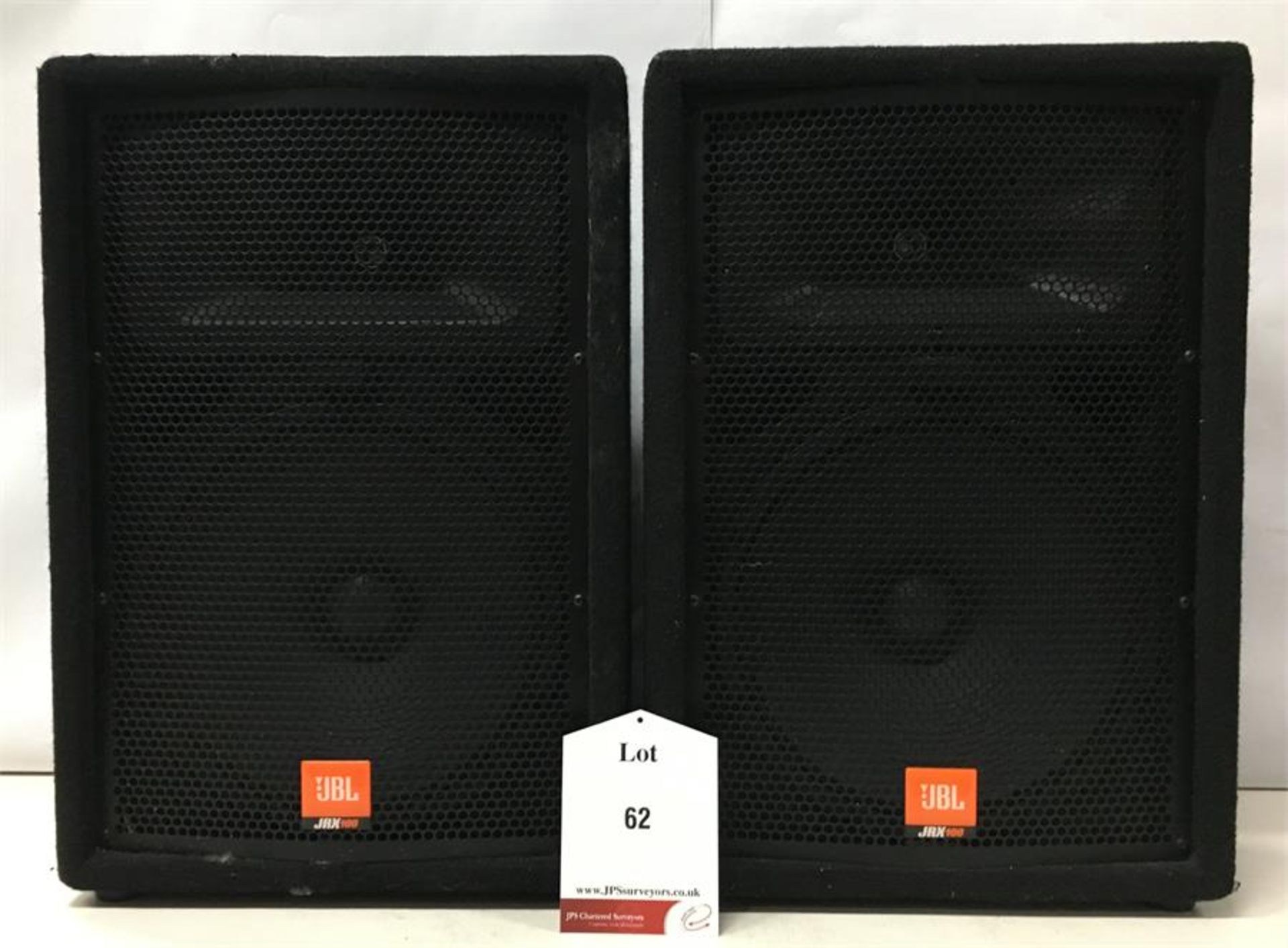 2 x JBL JRX100 JRX112M 12 in. Two-Way Stage Monitor Loudspeaker System