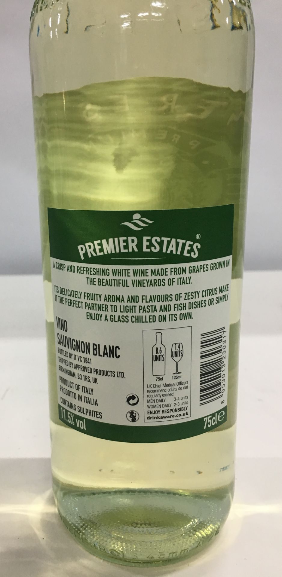 24 x 75cl Bottles Premier Estates Sauvignon Blanc Premium White Wine - Image 6 of 6