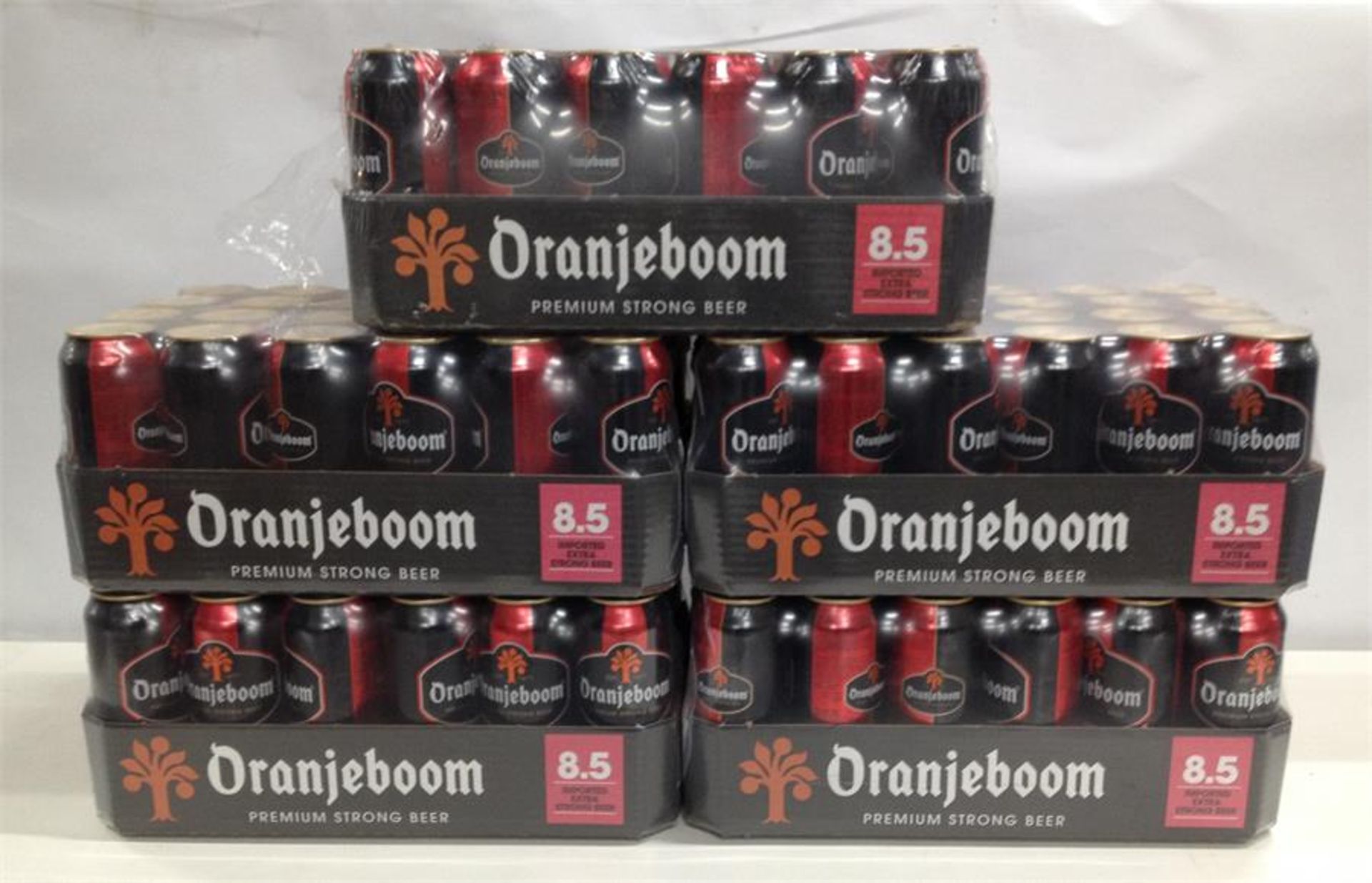 120 x Oranjeboom 8.5% Premium Strong Beer Cans