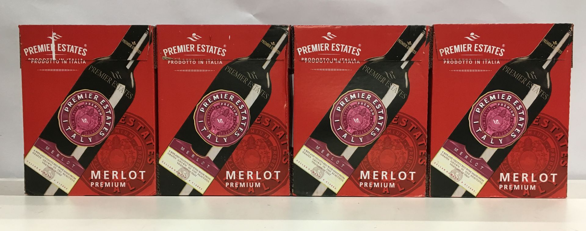 24 x 75cl Bottles Premier Estates Merlot Premium Red Wine