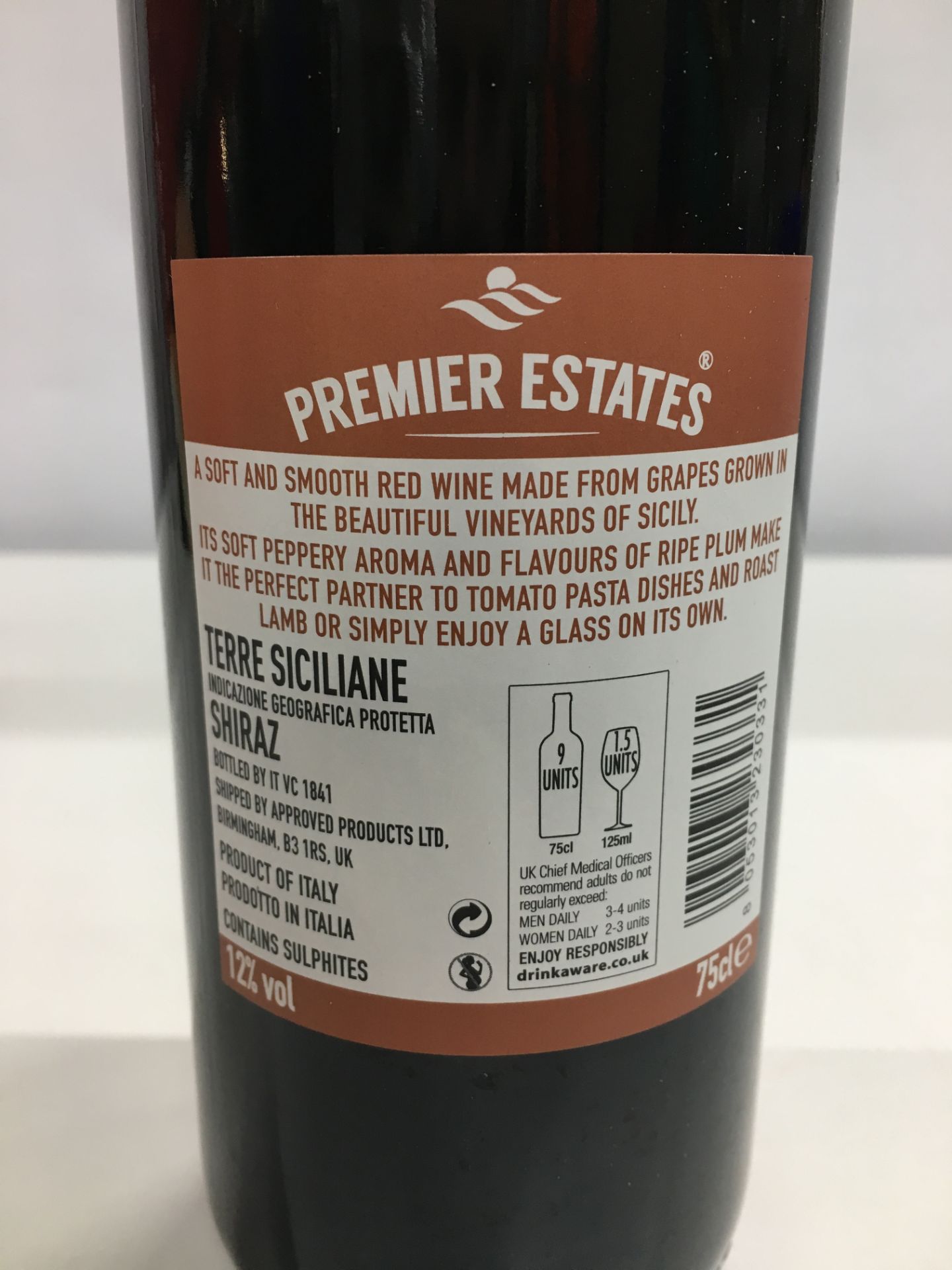 24 x 75cl Bottles Premier Estates Shiraz Premium Red Wine - Image 3 of 5