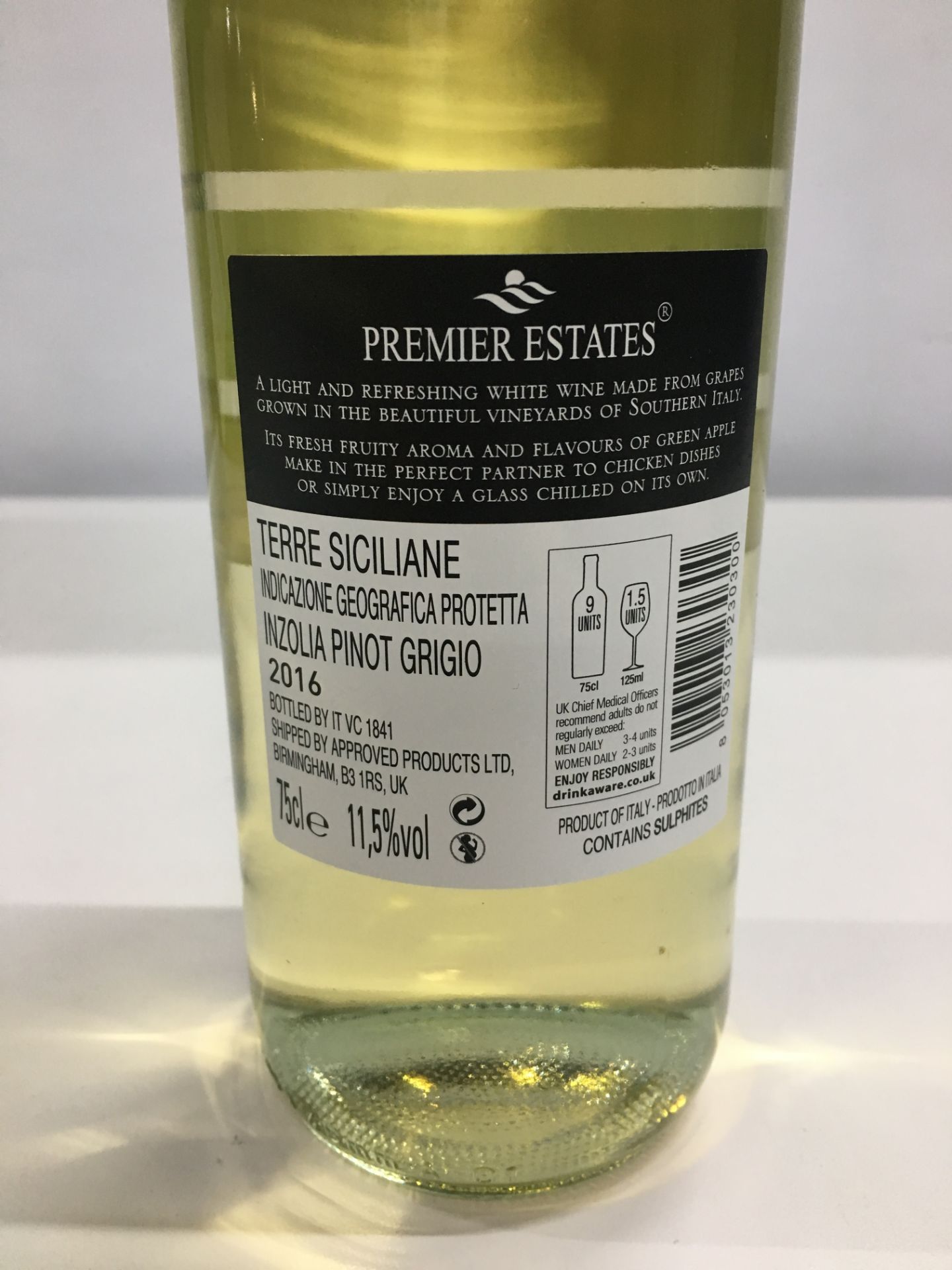 24 x 75cl Bottles Premier Estates Pinot Grigio - Image 3 of 5