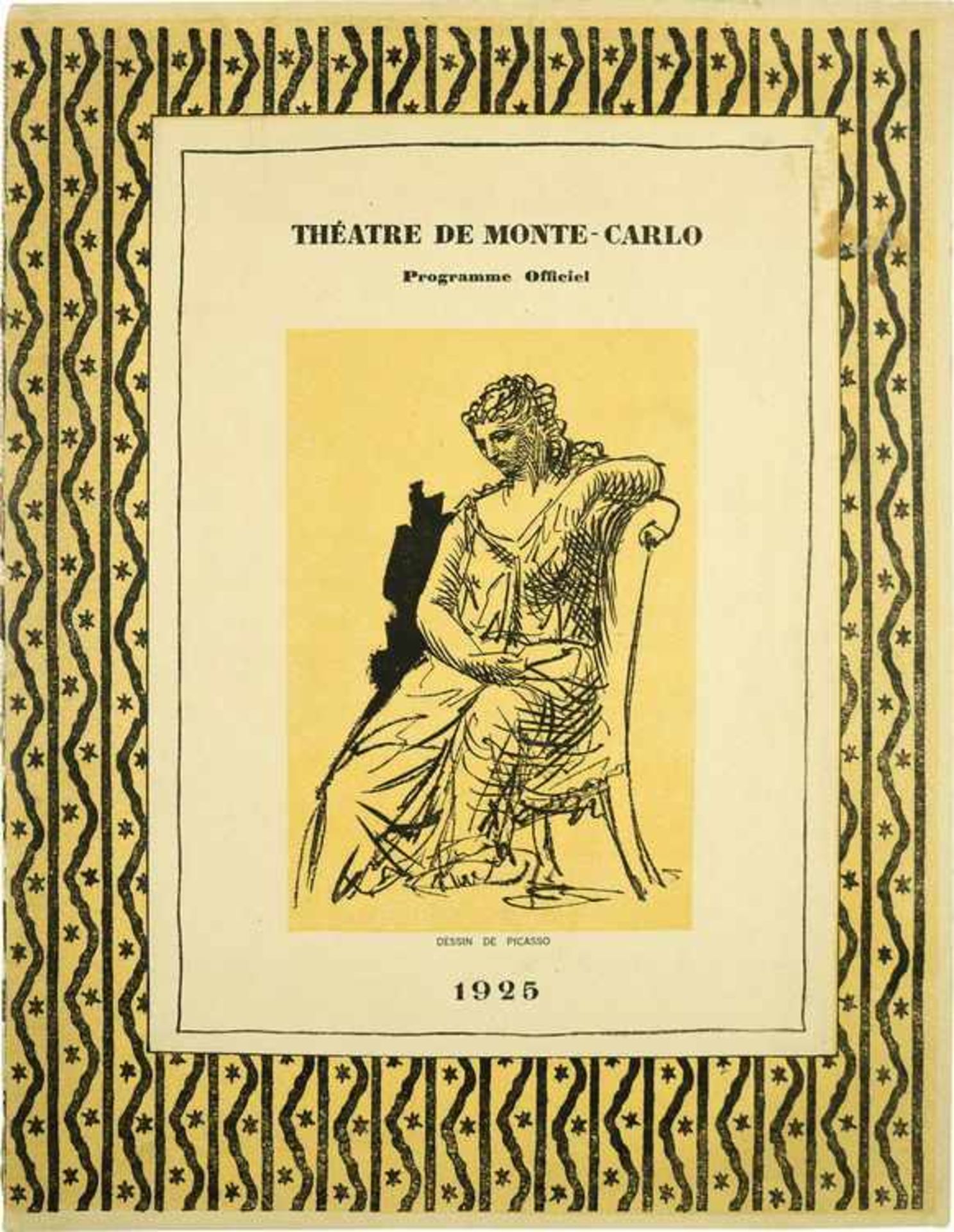 [BALLETS RUSSES, BRAQUE, GRIS, LAURENCIN, PICASSO] Ballets Russes im Théâtre de Monte-Carlo,