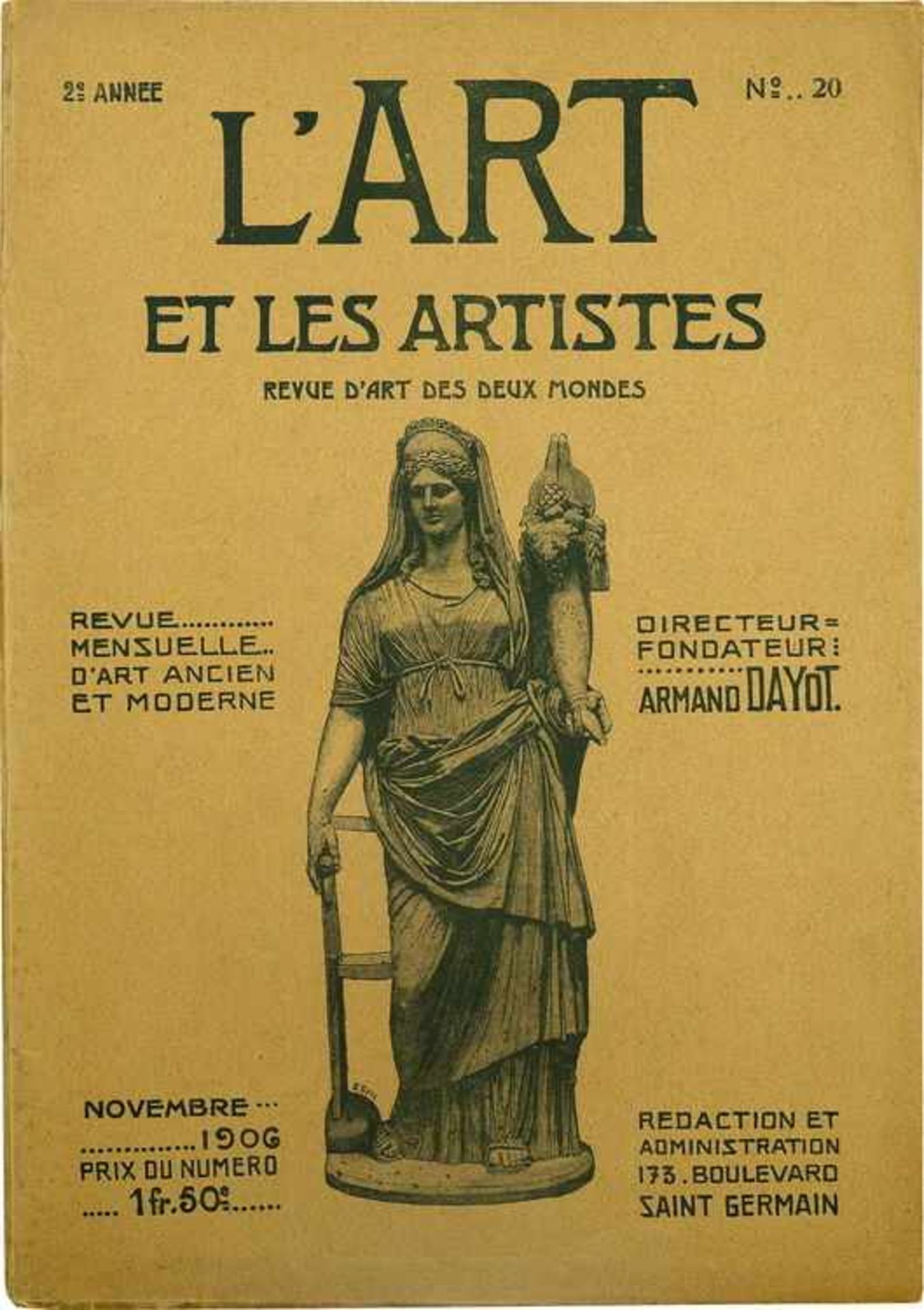 [BALLETS RUSSES, BENOIS, JUON, SOMOW] L´Art et les Artistes, Nr. 2, 2eme Année, November 1906