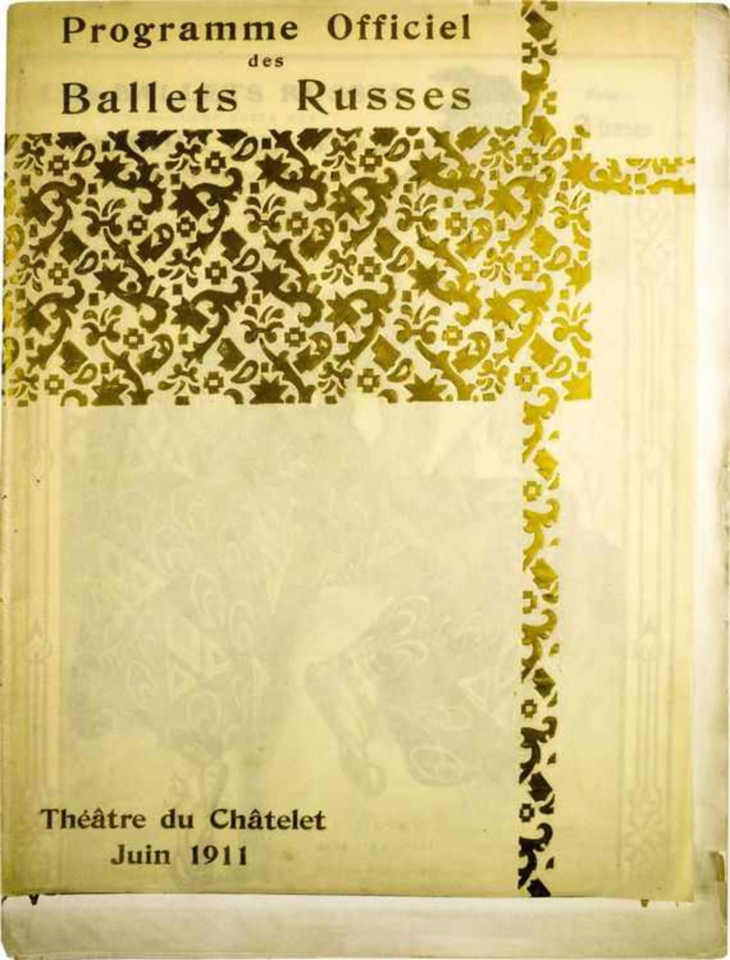 [BALLETS RUSSES, BAKST, MARTY] Offizielles Programm: La Saison Russe à l'Opéra, Théâtre du Châtelet,