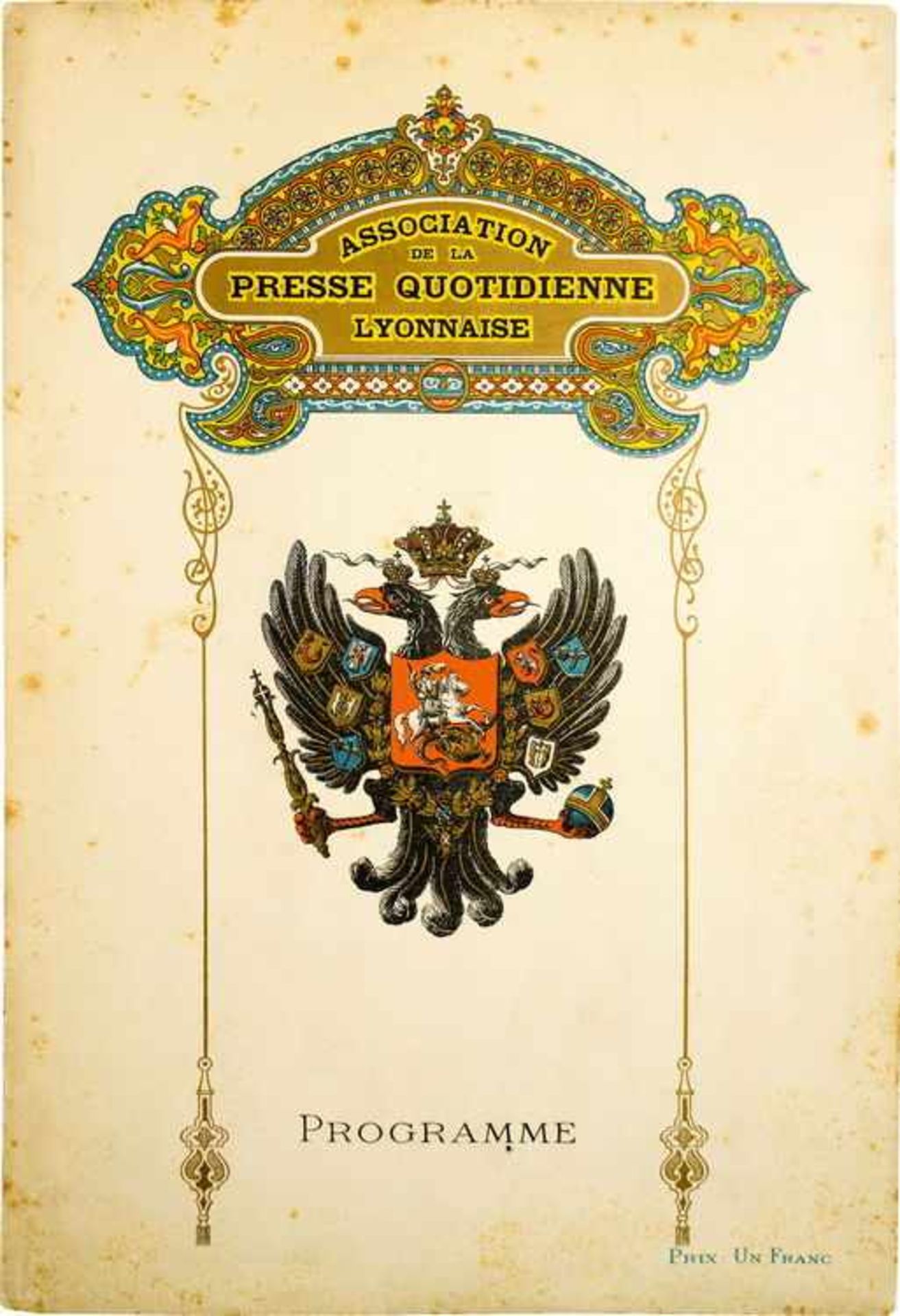 [BALLETS RUSSES] Soirée de Gala de l'Association de la Presse Quotidienne Lyonnaise, Grand Théâtre