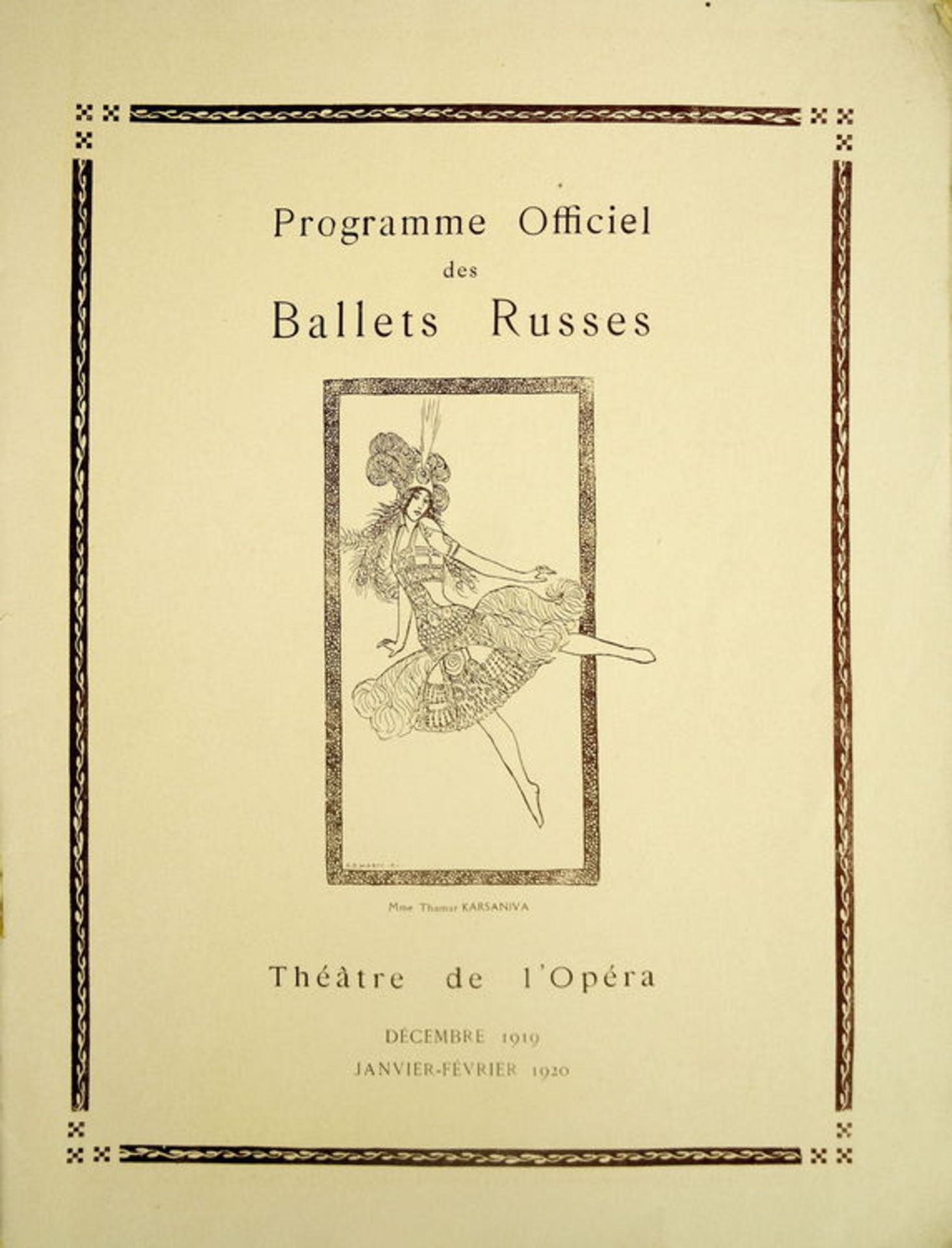 [BALLETS RUSSES, BAKST, DERAIN, MARTY, PICASSO] Les Ballets Russes à l'Opéra de Paris, 11eme Saison, - Bild 2 aus 2