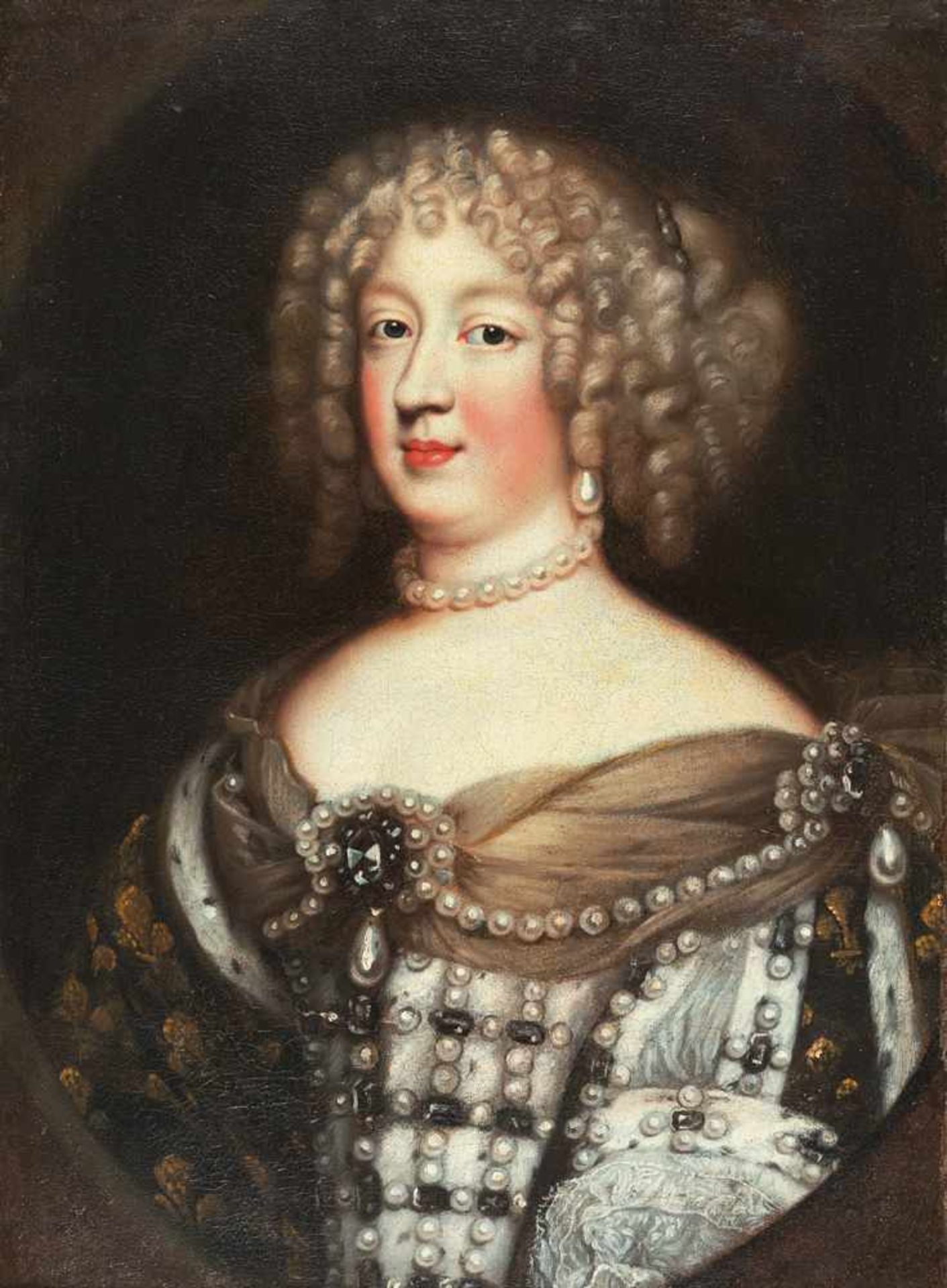 Jean Nocret (zugeschrieben) Bildnis der Maria Theresia, Königin von Frankreich Öl auf Leinwand,
