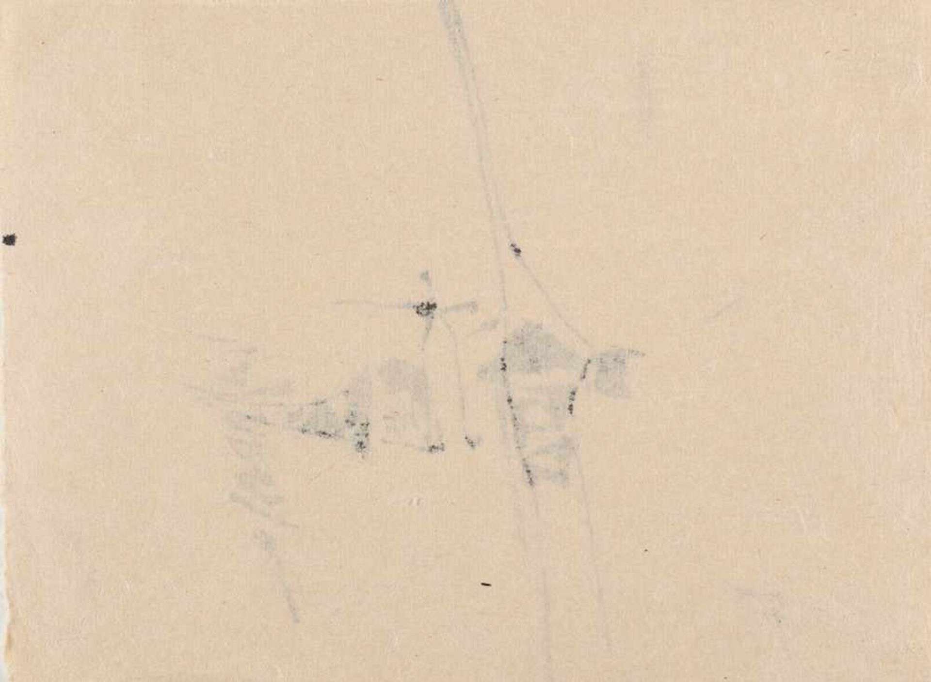 Julius Bissier Ohne Titel Tuschpinsel auf leicht bräunlichem Velin. (19)56. Ca. 18,5 x 25,5 cm. - Bild 2 aus 2