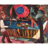 Andreas Jawlensky „Nacht's wenn die Blüten duften“ Öl auf Leinwand. 1924. Ca. 60,5 x 74 cm. Signiert