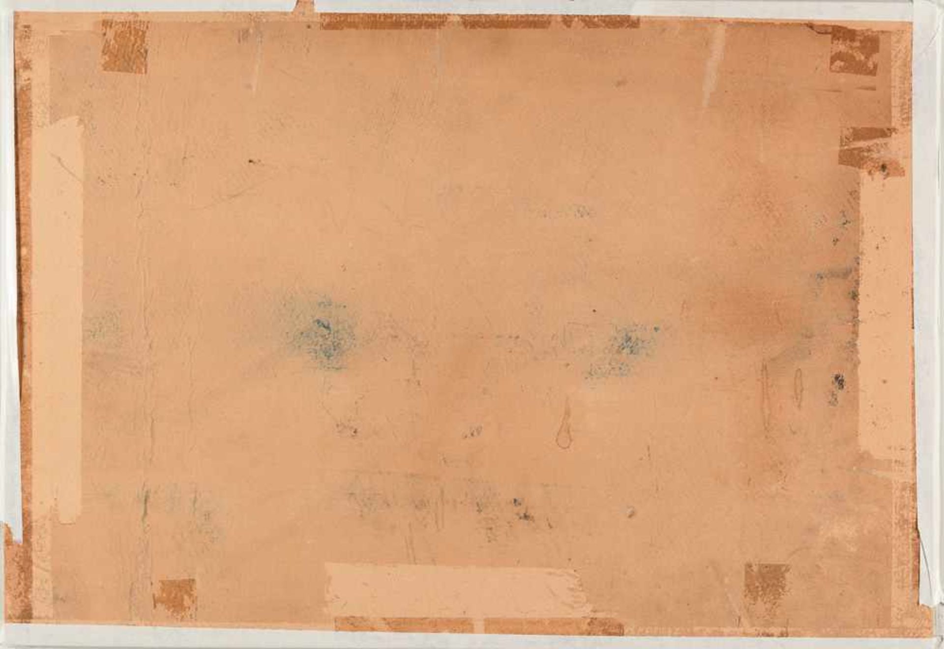 Lesser Ury Insel im See (Ratzeburg?) Pastell auf Malkarton. 1893. Ca. 35 x 50 cm. Signiert und - Bild 2 aus 2
