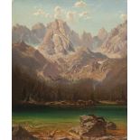 Karl Haushofer - Der Königssee Öl auf Leinwand. 1867. 45 x 37 cm. Signiert und datiert unten rechts.