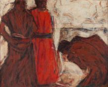 CHRISTIAN ROHLFS - Alttestamentarische Szene Öl auf Leinwand. (Um 1918). Ca. 80,5 x 100 cm.