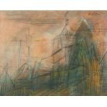 LYONEL FEININGER - „Possendorf IV“ Öl auf Leinwand. 1953-54. Ca. 51 x 63,5 cm. Signiert oben rechts.