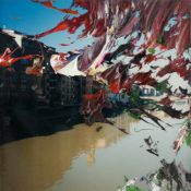 GERHARD RICHTER - Firenze (92/99) Öl auf Farbfotografie auf Kodak-Papier. 2000. Ca.12 x 12 cm. Aus