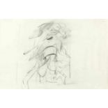 WILLEM DE KOONING - Woman Kohle auf dünnem Velin. (Ca. 1970-1975). Ca. 21,5 x 33 cm. Signiert