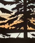 ALEX KATZ - Twilight 1 Farbiger Holzschnitt auf Velin. Ca. 119 x 96 cm (blattgroß). Eines von 25