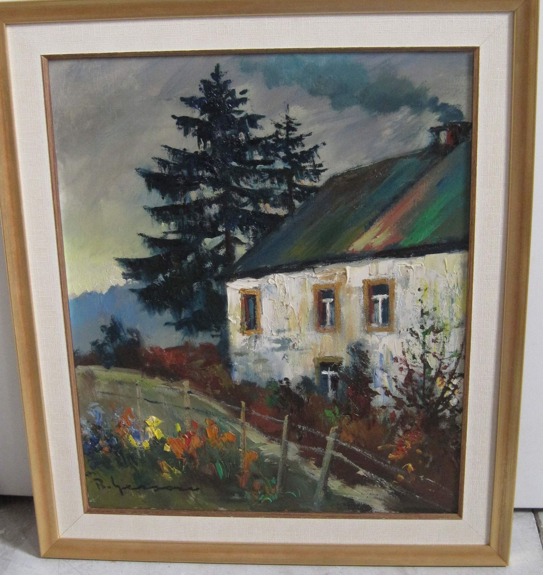 Roger GERSON (1913-1966), Huile sur toile signée en bas à droite : Maison dans [...]