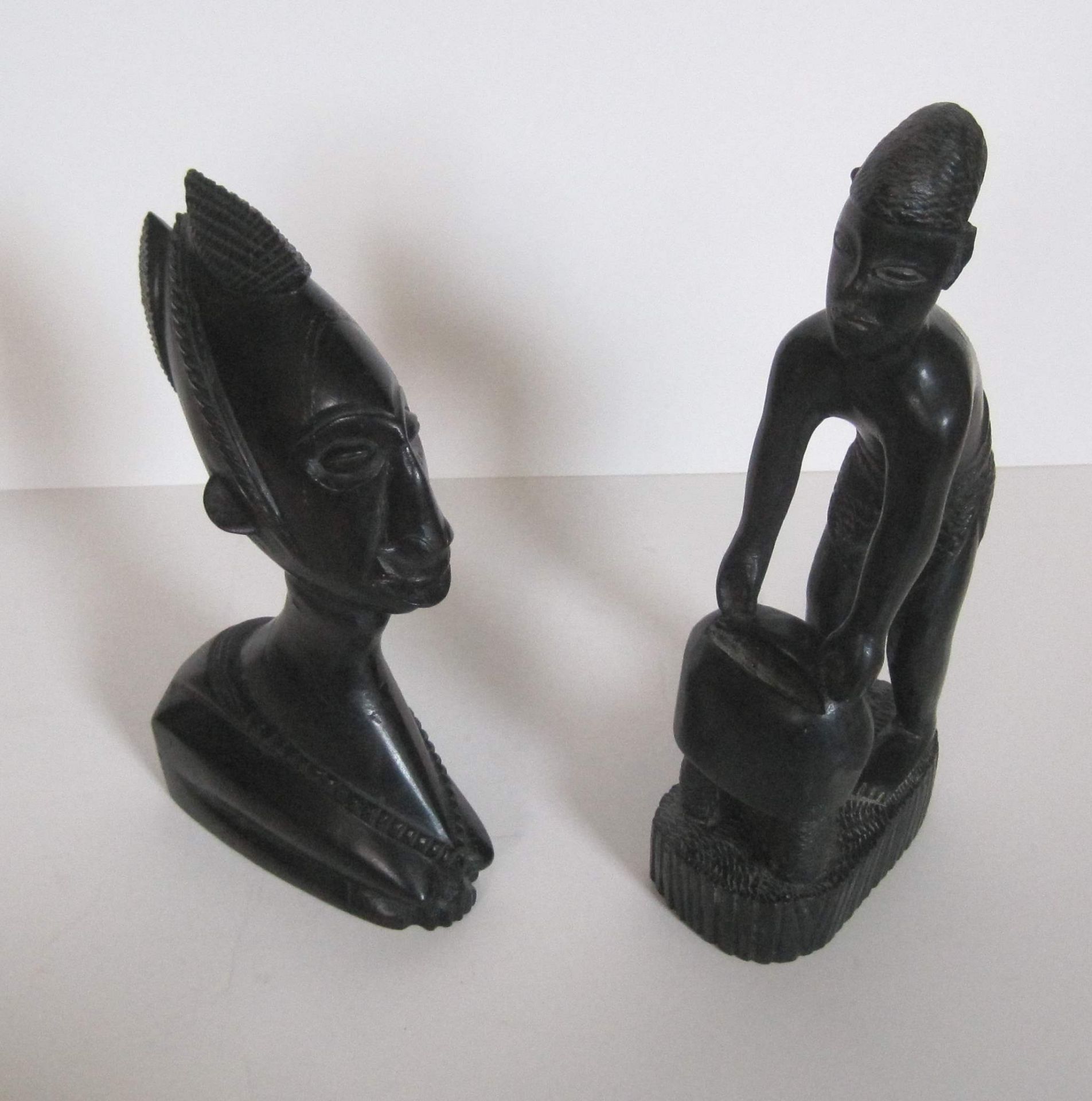2 statuettes africaines en ébène - travail de la fin des années 1930, origine [...] - Bild 2 aus 6