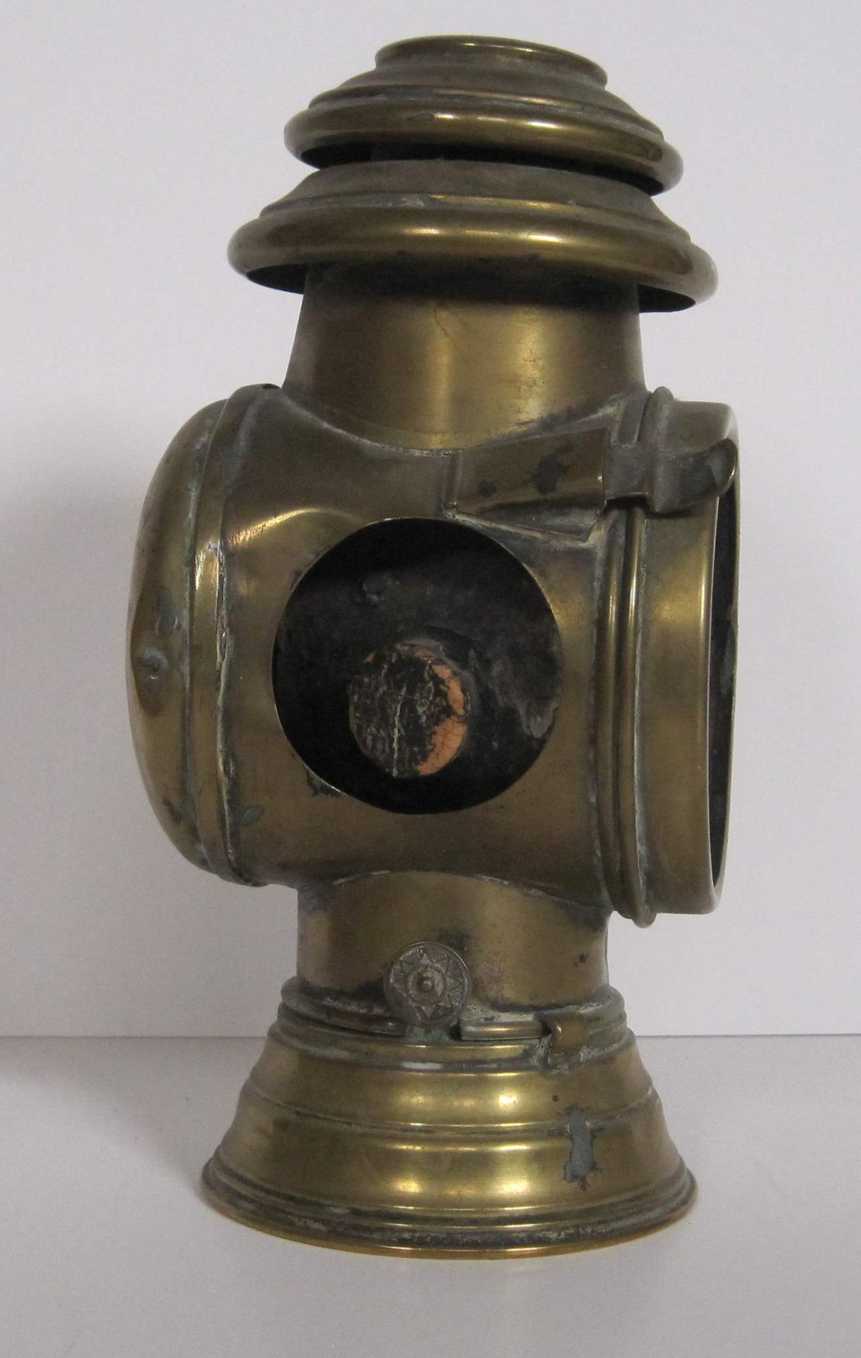 Lampe de fiacre ou automobile, en cuivre, système à pétrole – Fin XIX, Début XX [...] - Bild 7 aus 12