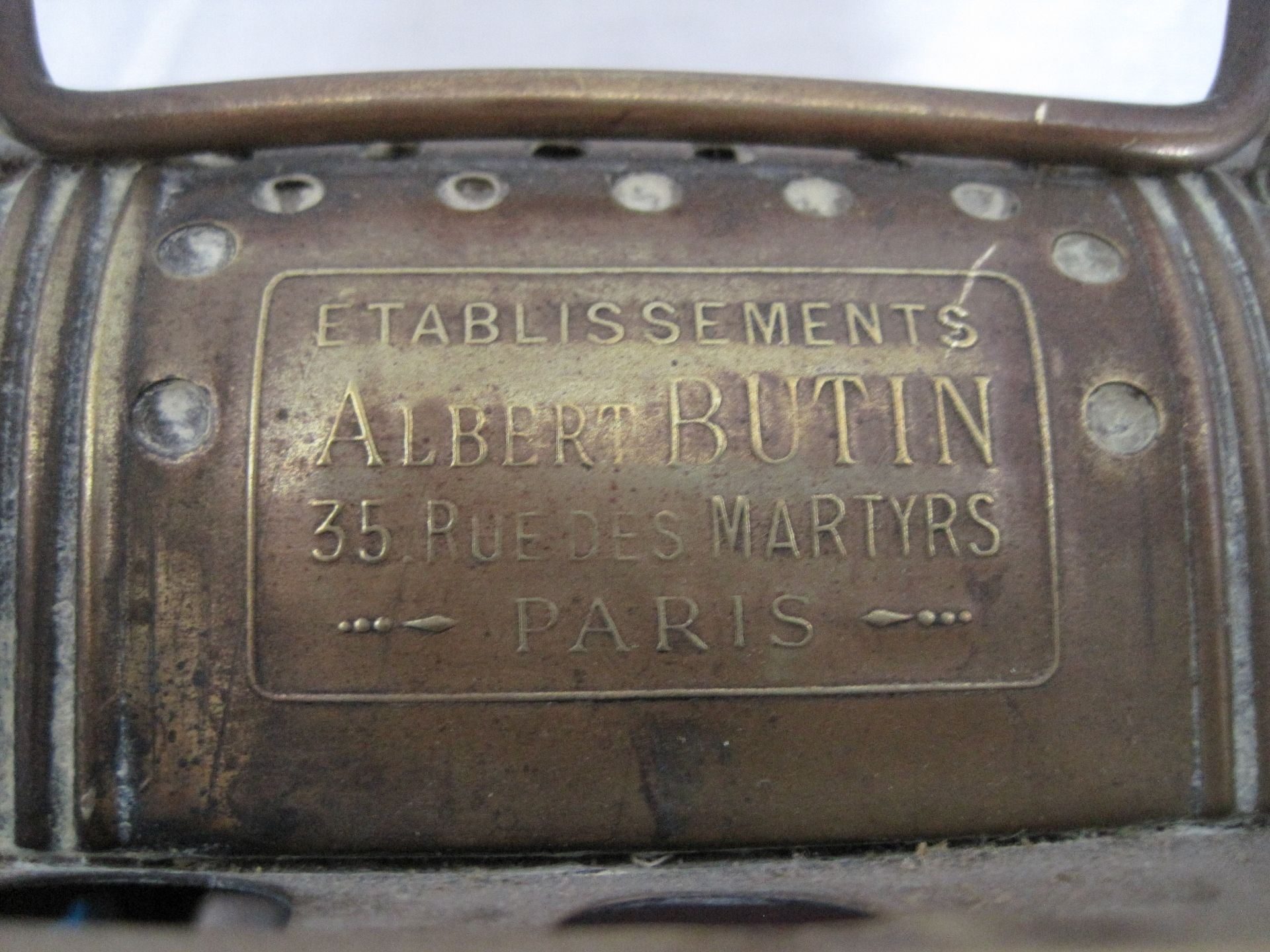 Paire de lampes à carbure pour chemin de fer, une des établissements Albert Butin [...] - Bild 13 aus 24