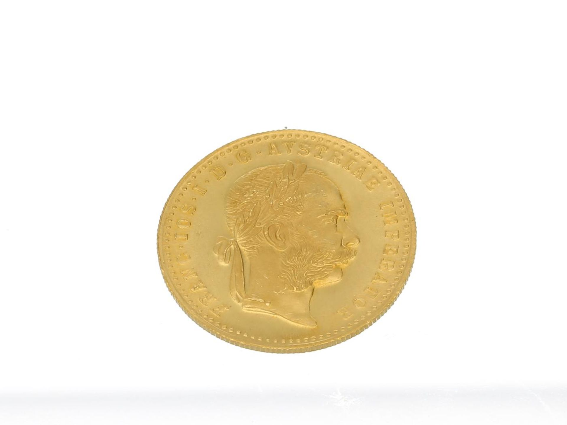 Münze: Österreich 1 Dukat "Kaiser Franz Joseph I 1915" Ca. Ø20mm, ca. 3,5g, 986er Gold, 1 Dukat "