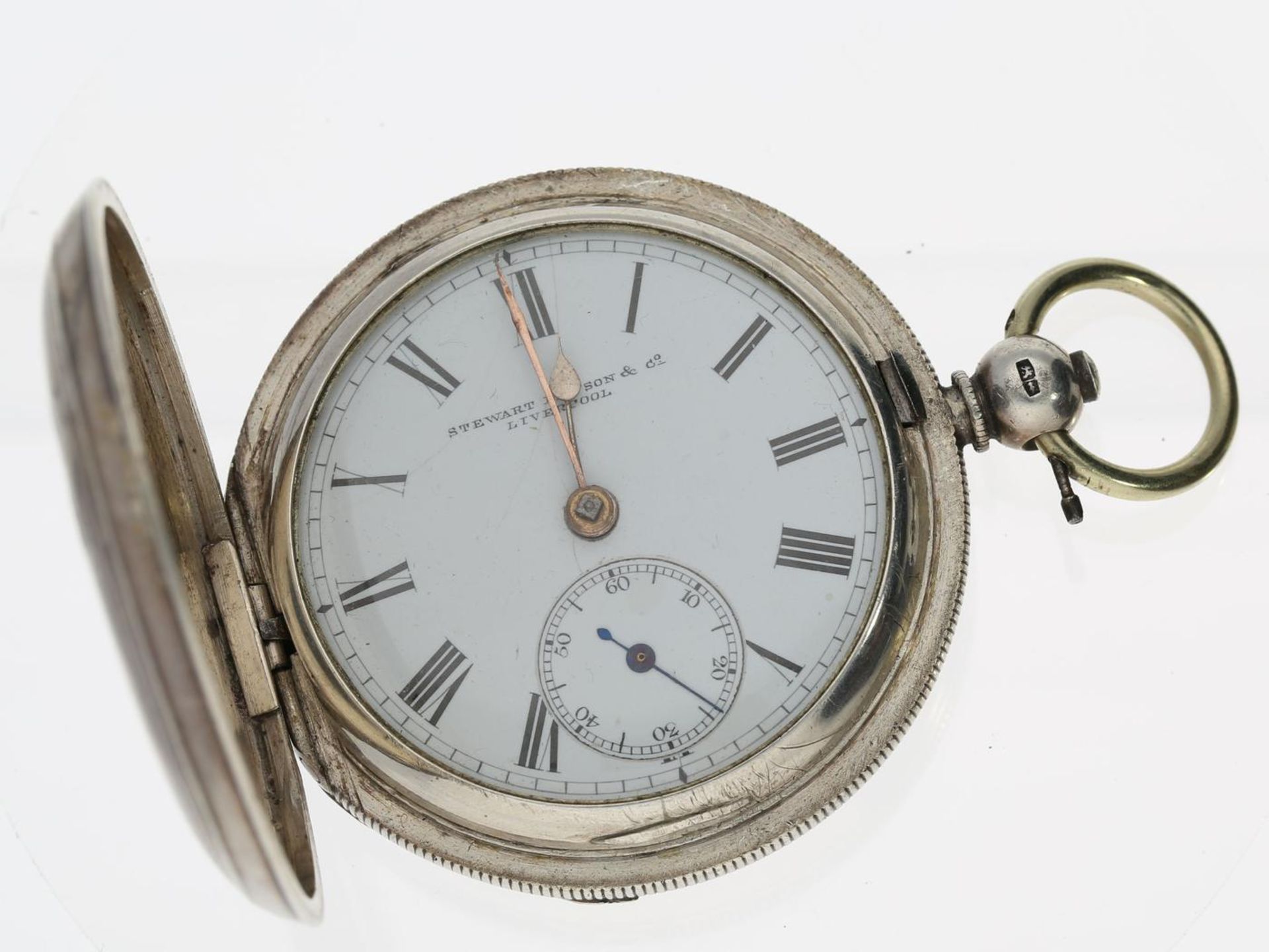 Taschenuhr: englische Savonnette, Steward Dawson Liverpool, 1883 Ca. Ø52mm, ca. 110g,