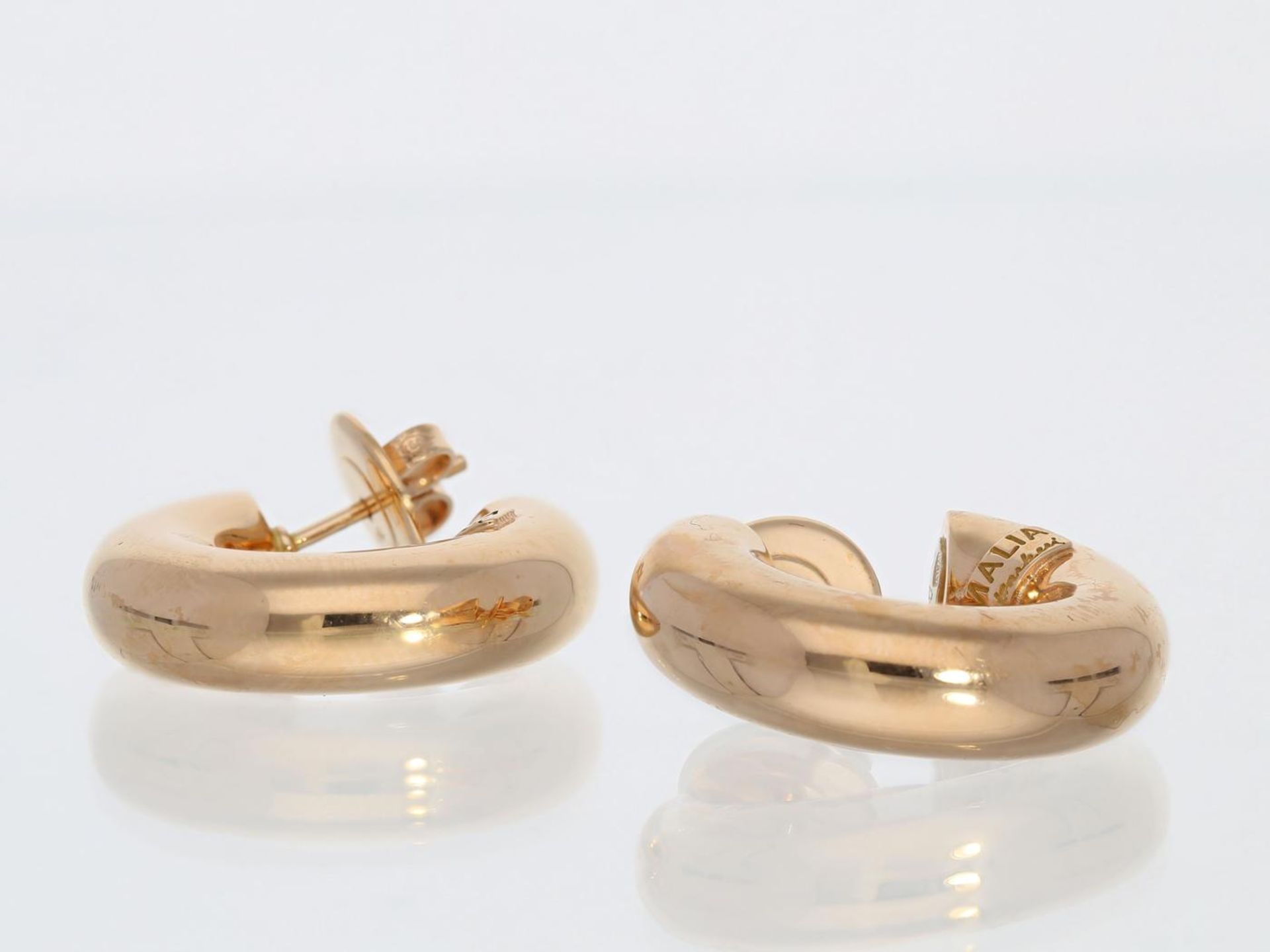 Ohrringe: hochwertiger Designer-Ohrschmuck von Salvatore Barberi Ca. Ø25mm, ca. 9,4g, 18K Gold,