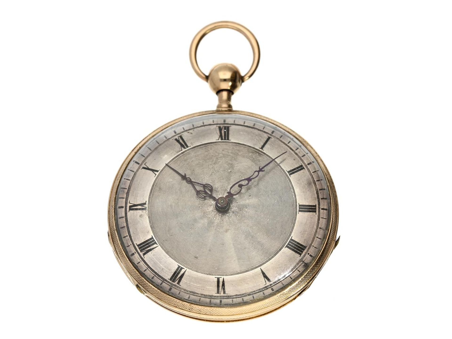 Taschenuhr: französische Lepine mit Viertelstunden-Repetition, Frankreich um 1820 Ca. Ø45mm, ca.