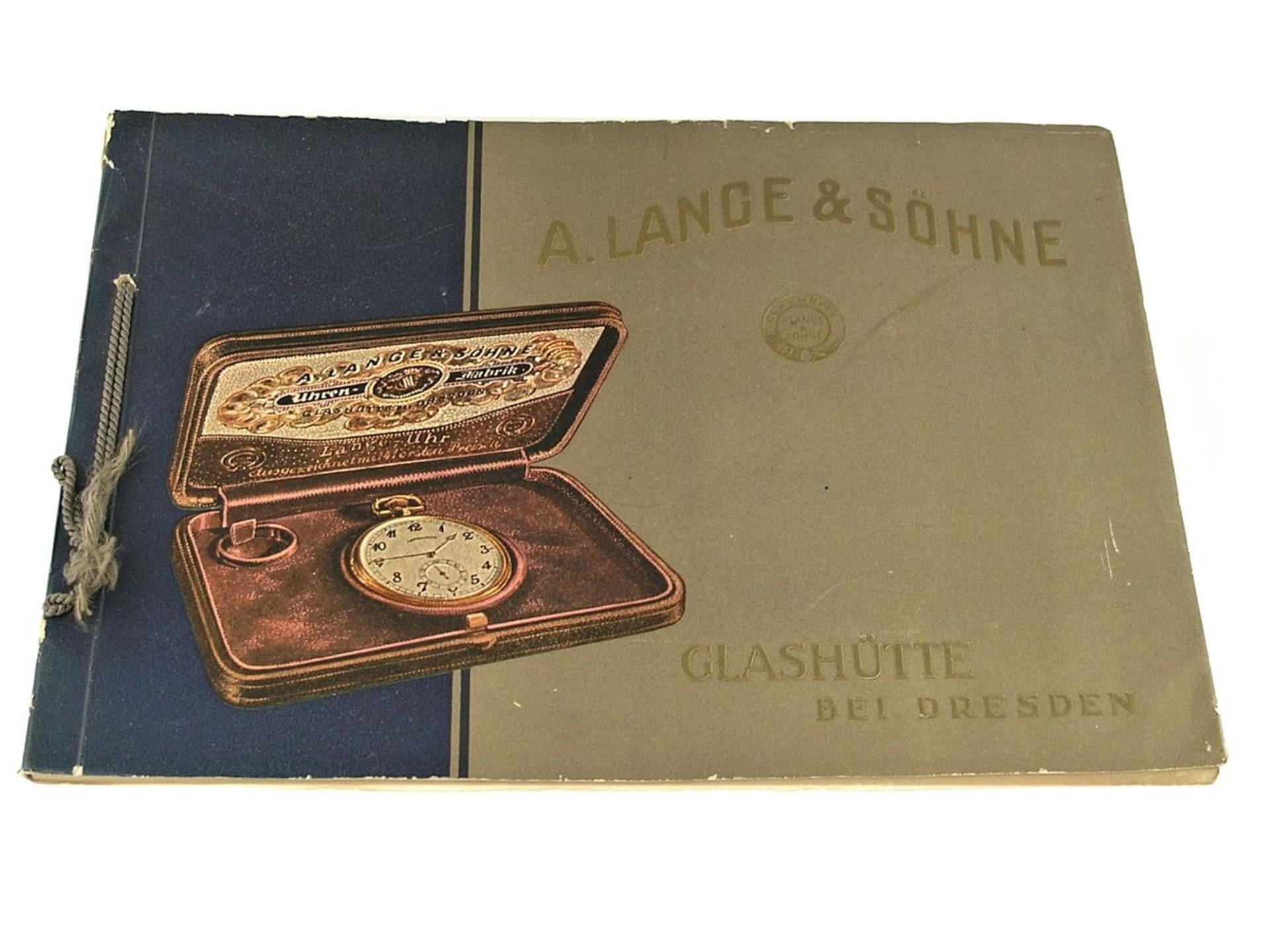 Taschenuhr: hochinteressanter Glashütter Originalkatalog von Lange & Söhne, um 1925 Umfangreicher