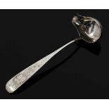 Punschkelle Um 1900. 800er Silber. Punzen: Herst.-Marke, 800, Halbmond/Krone. L. 31,5 cm. Gew.: