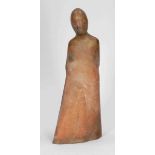 Waldemar Otto 1929 Petrikau/Polen - lebt und arbeitet in Worswede - "Figur mit Gewand XXI" - Bronze.
