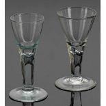 Kelchglas Lauenstein, 2. Hälfte 18. Jh. Farbloses Glas. Abriss. H. 18 cm. - Lit.: Vgl. Alheidis