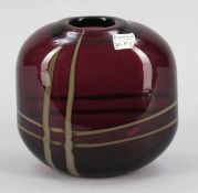 Ovale Vase Cenedese Vetri, Murano für die Modemarke Burberry, London 2002. - Karomuster -