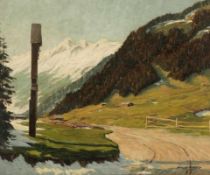 Paul Lehmann-Brauns 1885 Danzig - 1970 Berlin - "Im Stubaital" - Öl/Lwd. 65 x 78 cm. Sign. r. u.: