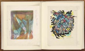 Diverse Künstler des 20. Jahrhunderts - Album und Mappe mit Künstlergrüßen für Francis Bott -