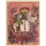 Marc Chagall 1887 Witebsk - 1985 St. Paul de Vence - "Frontispiece" - Farblithografie/Papier. 32,5 x