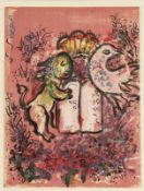 Marc Chagall 1887 Witebsk - 1985 St. Paul de Vence - "Frontispiece" - Farblithografie/Papier. 32,5 x
