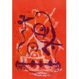 Joan Miró 1893 Barcelona - 1983 Palma - "Chevauchée rouge violet" - Farblithografie/Papier. H. C.