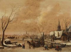 Isaac Jansz. van Ostade 1621 Haarlem - 1649 Haarlem Nachfolger - Winterliche Landschaft am