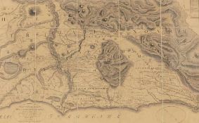 Friedrich Carl Ludwig Sickler 1773 Gräfentonna - 1836 Hildburghausen - "Plan Topographique de la