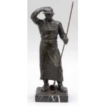 Otto Schmidt-Hofer 1873 Berlin - 1925 Berlin - Stahlgießer - Bronze. Braun patiniert. Schwarzer