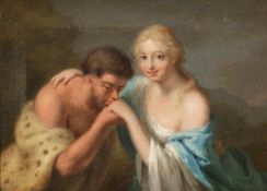 Johann Heinrich Wilhelm Tischbein 1751 Haina - 1829 Eutin attr. - Zwei mythologische Paare - Öl/Lwd.