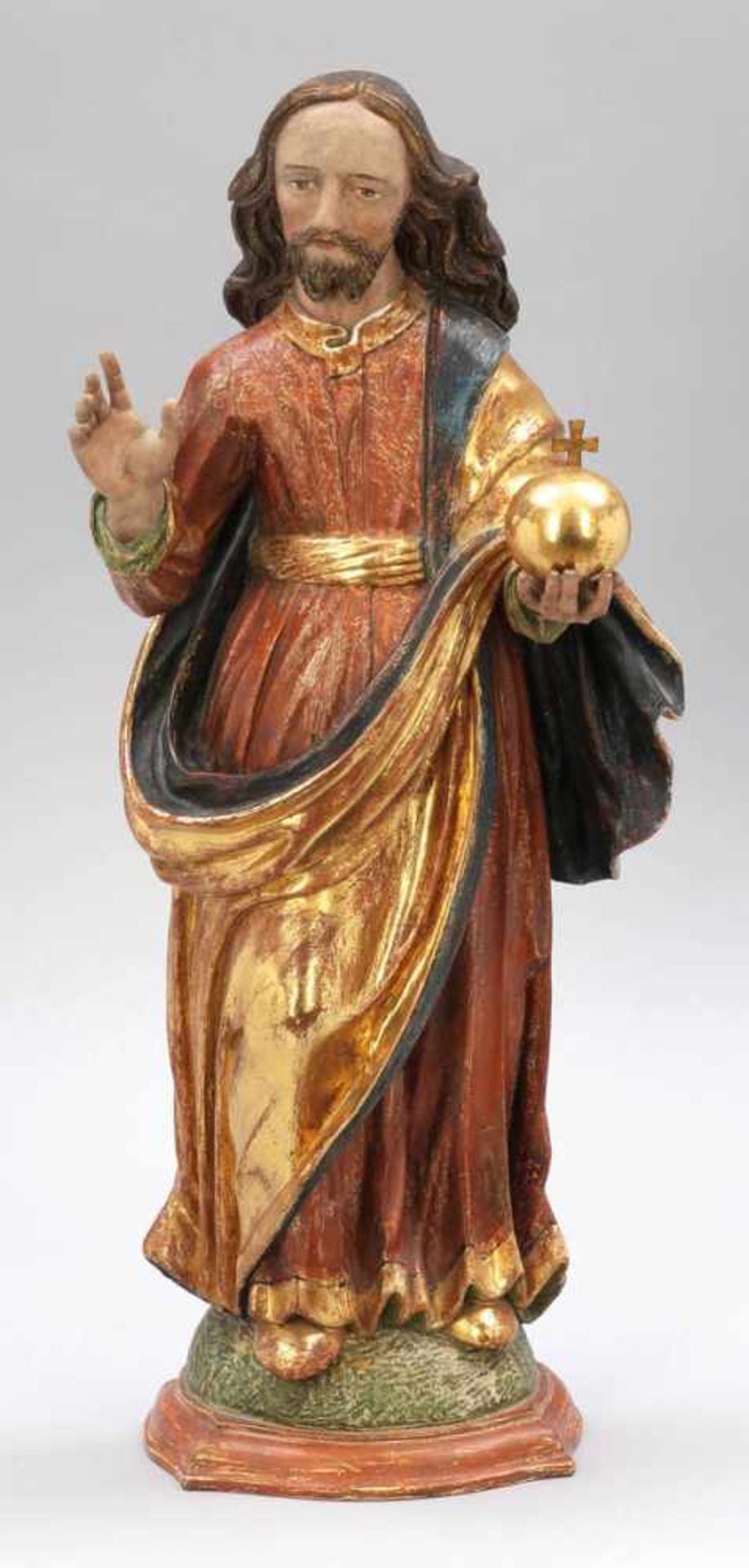 Bildschnitzer, wohl Oberschwaben um 1670 - Auferstehungschristus - Holz. Polychrom und gold