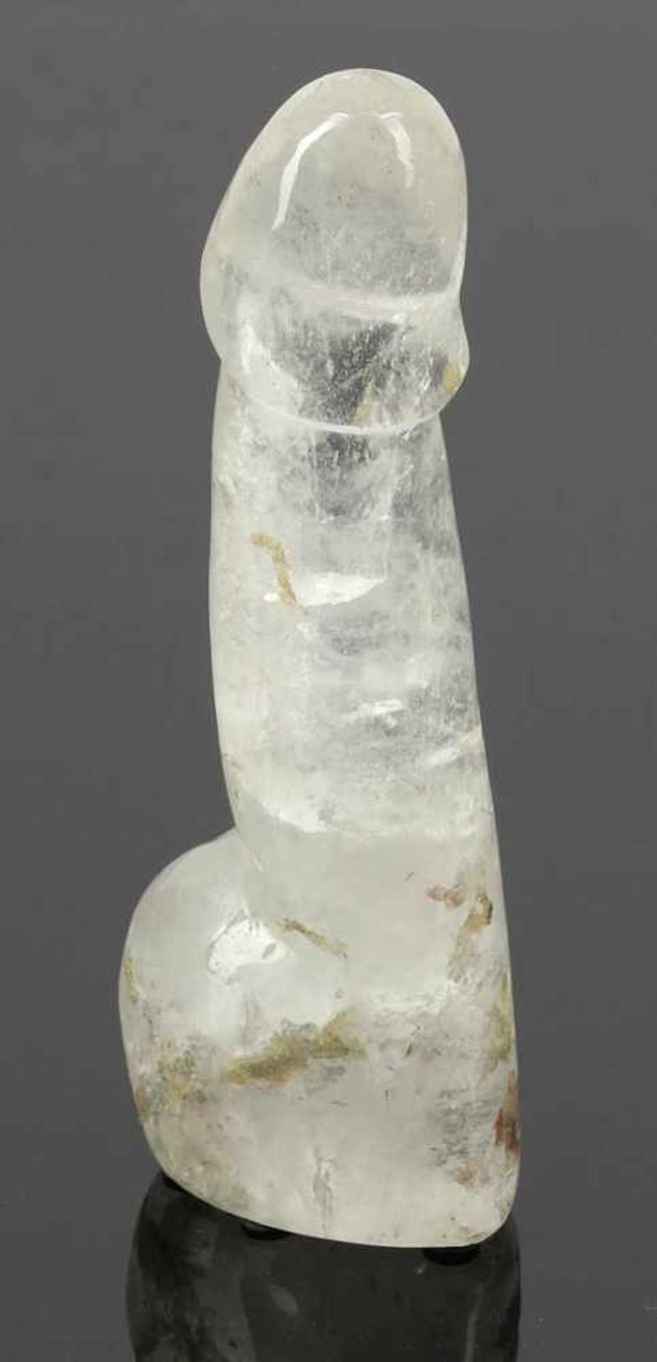 Phallus Bergkristall. H. 22,5 cm. - Zustand: Kl. Besch. in der Oberfläche.