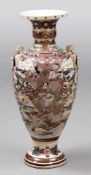 Große Bodenvase Large Vase Japan, 20. Jahrhundert. - "Satsuma" - Heller Scherben. Polychrom